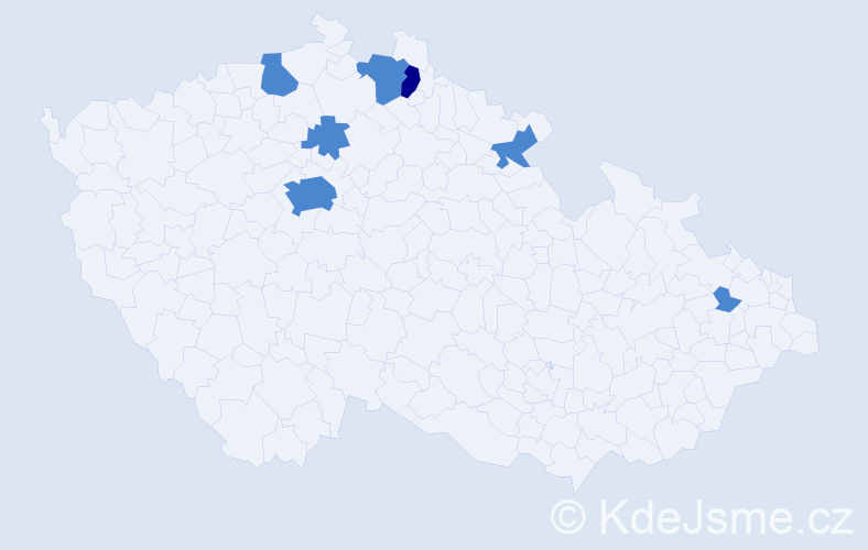 Příjmení: 'Luke', počet výskytů 9 v celé ČR