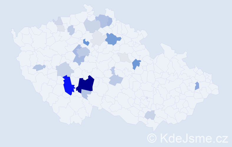 Příjmení: 'Rejlek', počet výskytů 109 v celé ČR