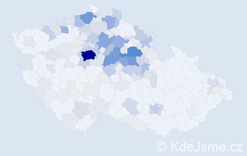 Příjmení: 'Horyna', počet výskytů 568 v celé ČR