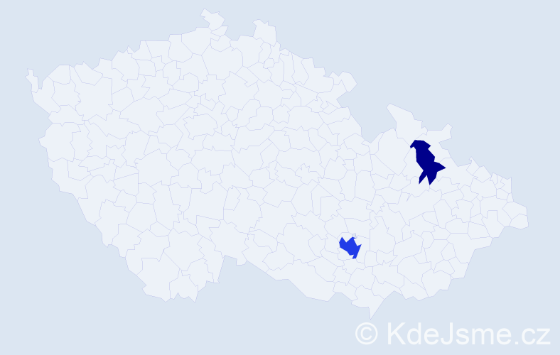 Příjmení: 'Kondys', počet výskytů 5 v celé ČR