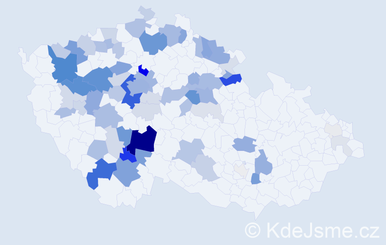 Příjmení: 'Fábera', počet výskytů 238 v celé ČR