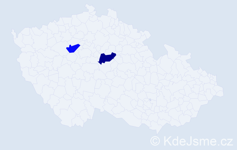 Příjmení: 'Hamdar', počet výskytů 2 v celé ČR