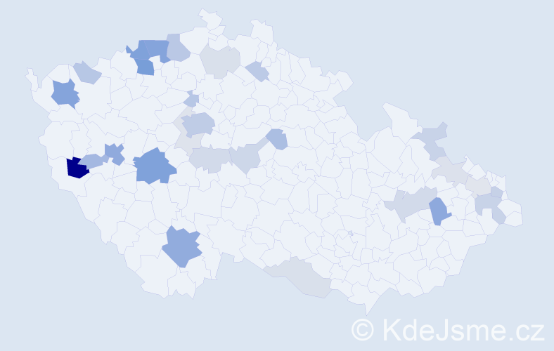Příjmení: 'Holecová', počet výskytů 86 v celé ČR