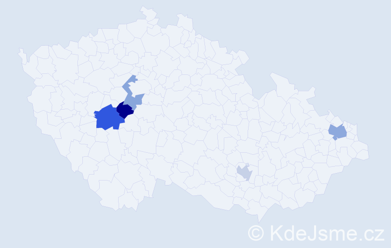 Příjmení: 'Kuropčáková', počet výskytů 7 v celé ČR