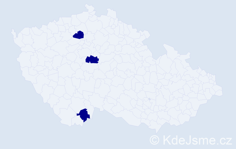 Příjmení: 'Kaciánová', počet výskytů 3 v celé ČR