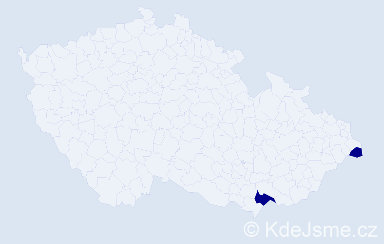 Příjmení: 'Floyd', počet výskytů 2 v celé ČR