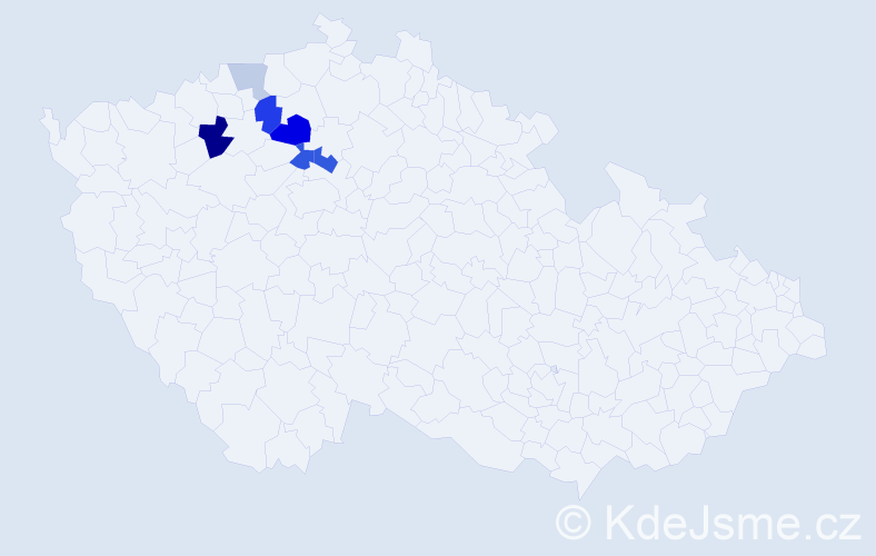 Příjmení: 'Nunhardt', počet výskytů 13 v celé ČR