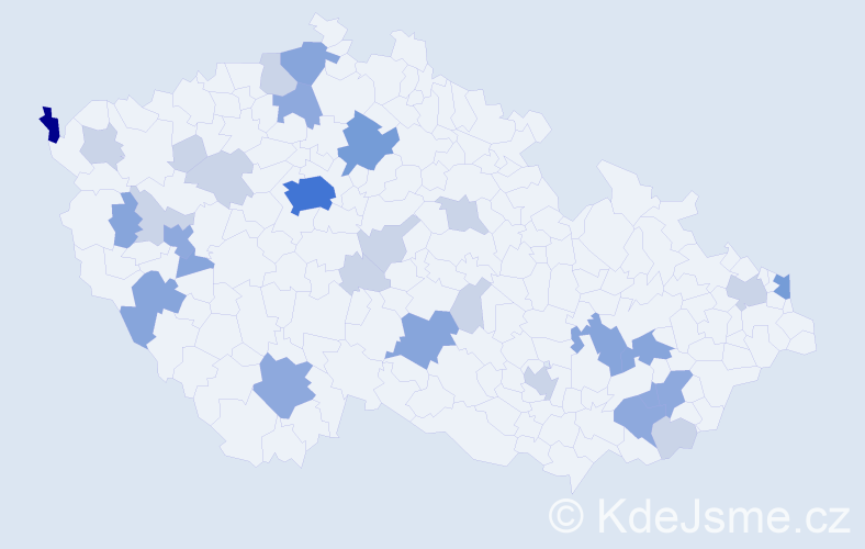 Příjmení: 'Pleško', počet výskytů 73 v celé ČR