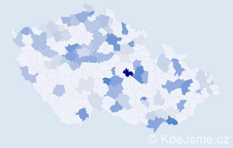 Příjmení: 'Mišková', počet výskytů 228 v celé ČR