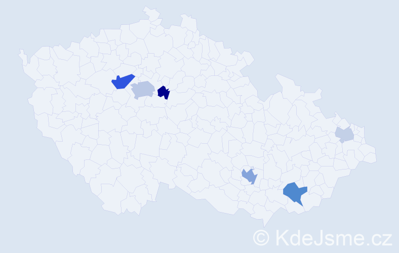 Příjmení: 'Sánchezová', počet výskytů 14 v celé ČR