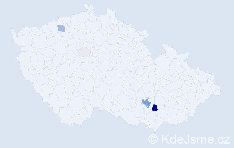 Příjmení: 'Neufeld', počet výskytů 10 v celé ČR