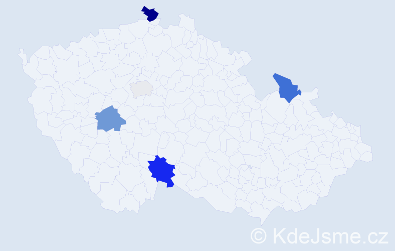 Příjmení: 'Drahovská', počet výskytů 11 v celé ČR