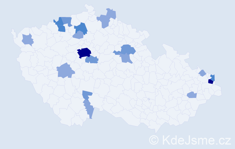 Příjmení: 'Stefan', počet výskytů 59 v celé ČR
