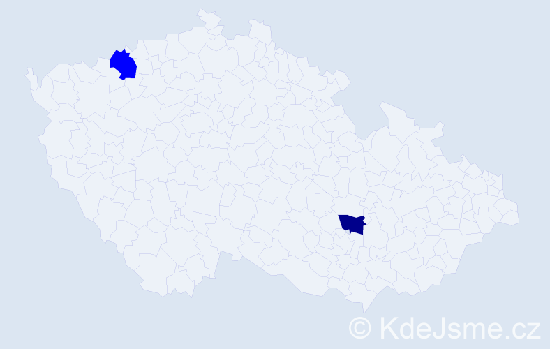 Příjmení: 'Dorjdamba', počet výskytů 3 v celé ČR