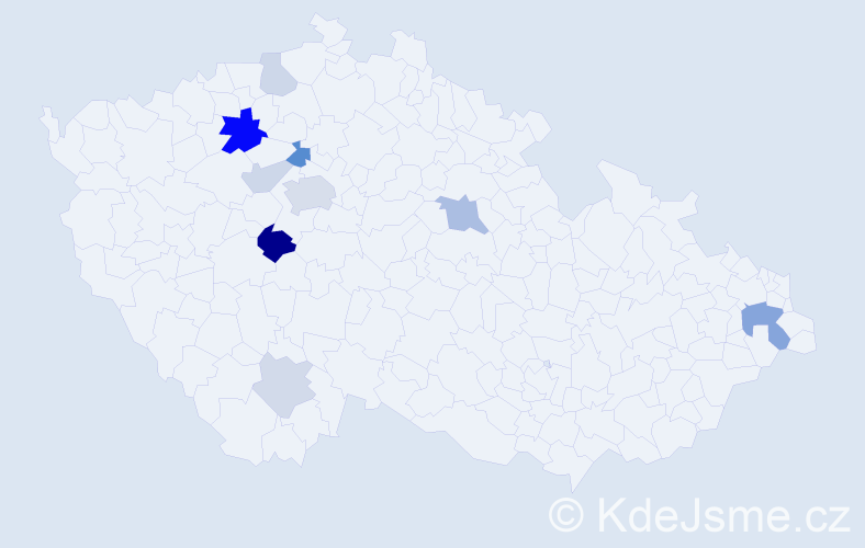 Příjmení: 'Němotová', počet výskytů 23 v celé ČR