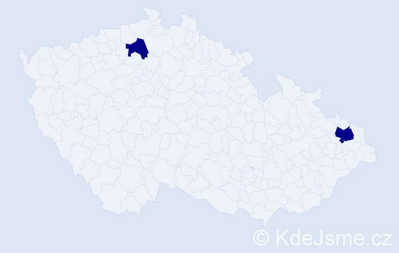 Příjmení: 'Serdi', počet výskytů 2 v celé ČR