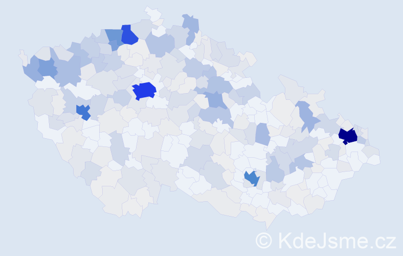 Příjmení: 'Čonková', počet výskytů 1478 v celé ČR