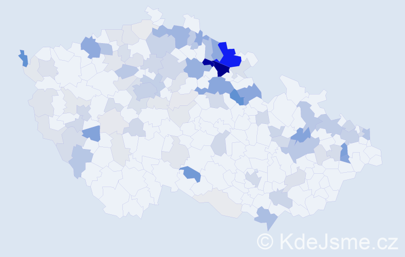 Příjmení: 'Kuhn', počet výskytů 339 v celé ČR