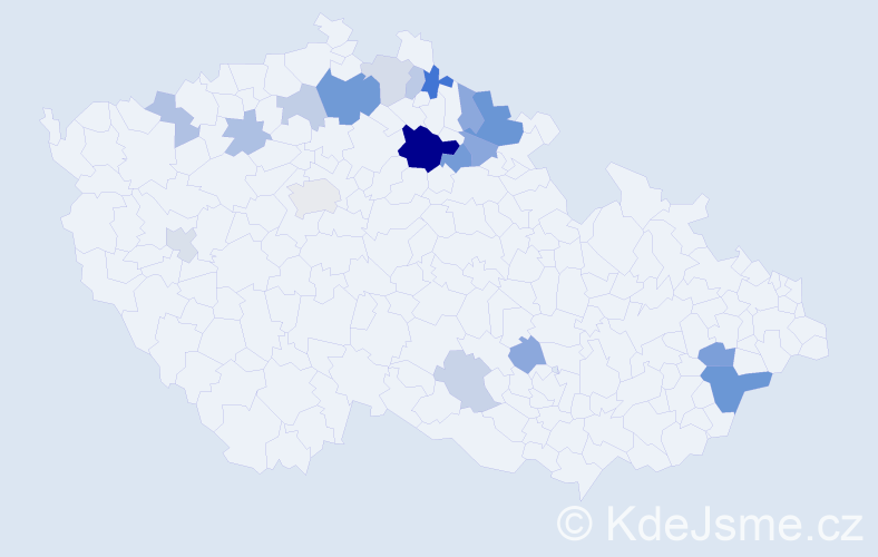 Příjmení: 'Enge', počet výskytů 37 v celé ČR
