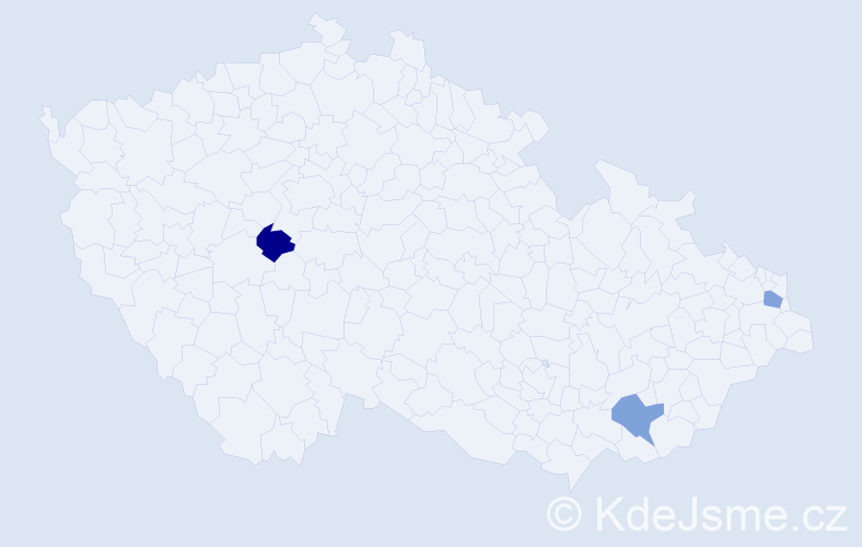 Příjmení: 'Barboriaková', počet výskytů 3 v celé ČR