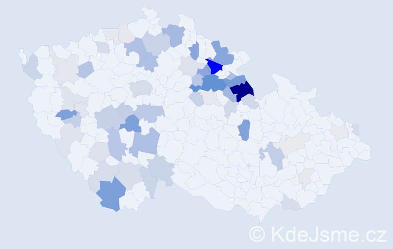 Příjmení: 'Říčařová', počet výskytů 173 v celé ČR