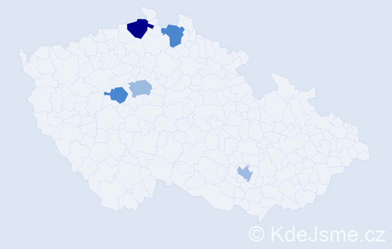 Příjmení: 'Klenovičová', počet výskytů 10 v celé ČR
