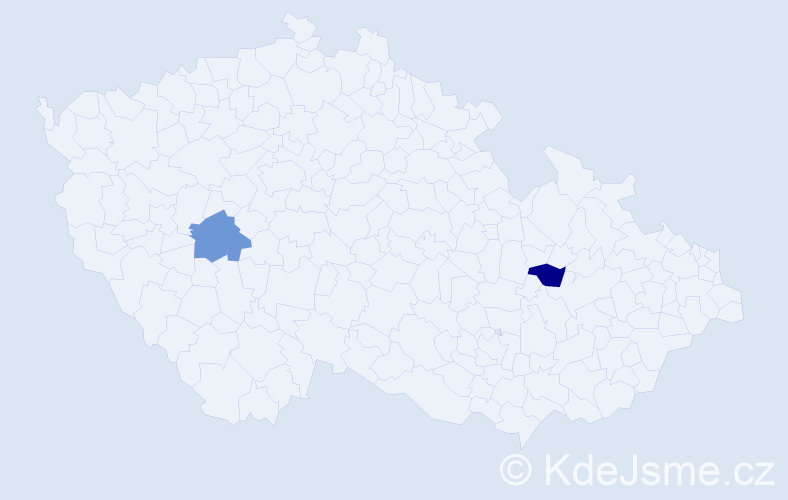 Příjmení: 'Bucák', počet výskytů 2 v celé ČR