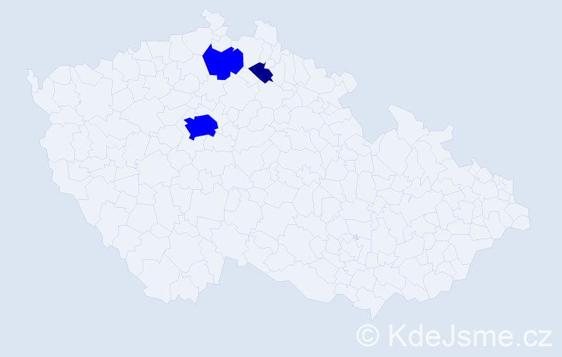 Příjmení: 'Hapiáková', počet výskytů 4 v celé ČR