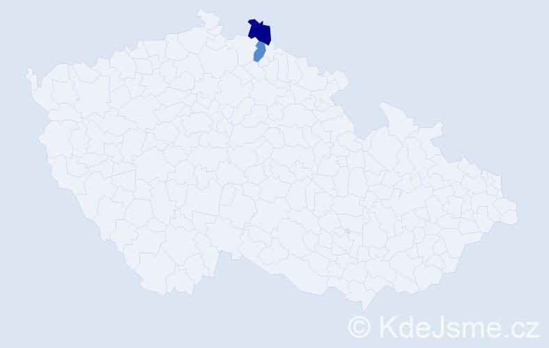 Příjmení: 'Doren', počet výskytů 10 v celé ČR