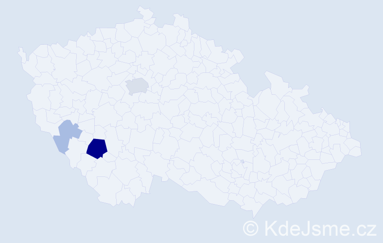 Příjmení: 'Růthová', počet výskytů 11 v celé ČR