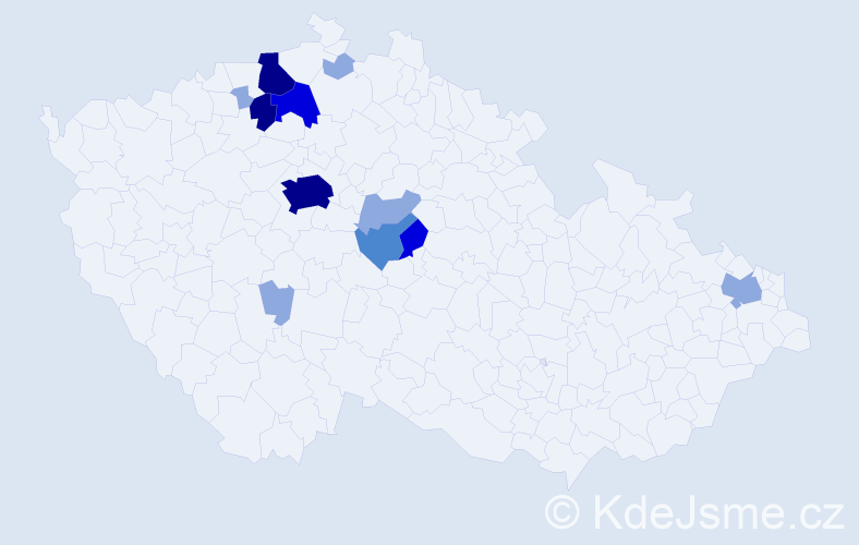 Příjmení: 'Kuperová', počet výskytů 41 v celé ČR