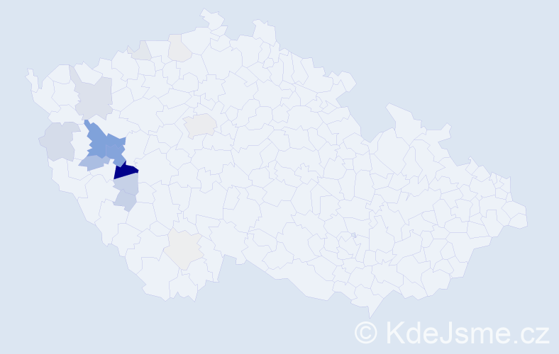 Příjmení: 'Kule', počet výskytů 74 v celé ČR