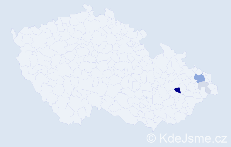 Příjmení: 'Kreiss', počet výskytů 12 v celé ČR
