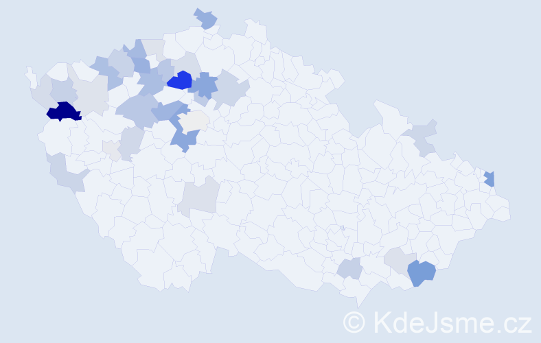 Příjmení: 'Szitai', počet výskytů 75 v celé ČR