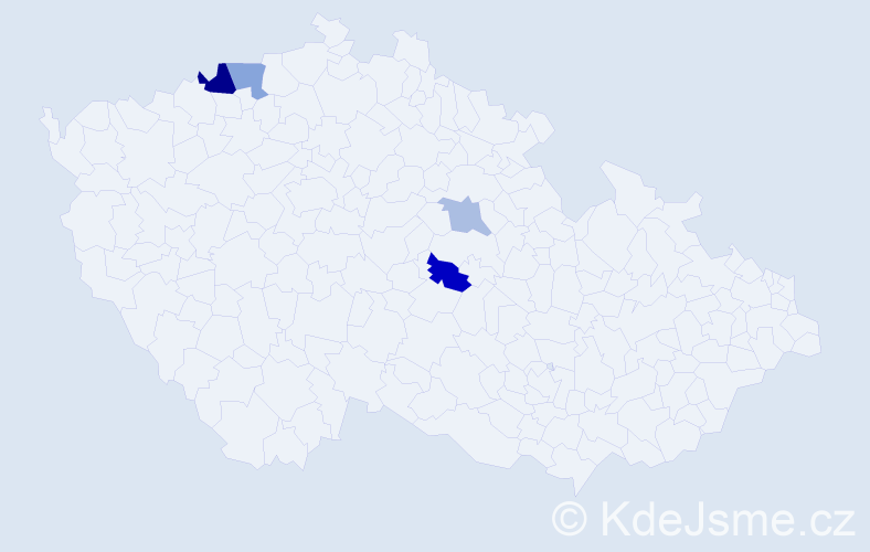 Příjmení: 'Kovtanová', počet výskytů 14 v celé ČR