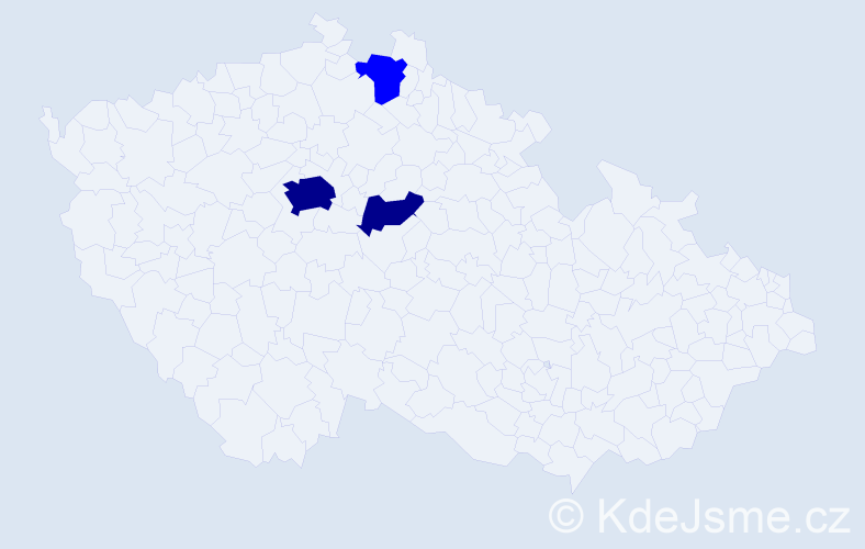 Příjmení: 'Graumann', počet výskytů 5 v celé ČR