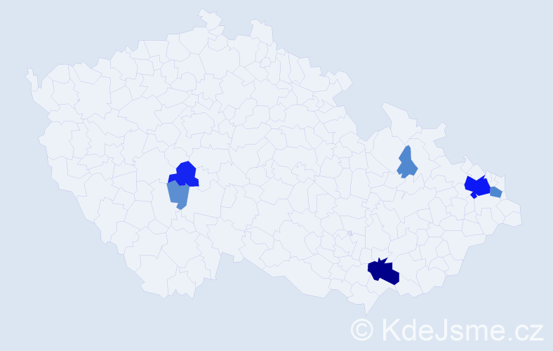Příjmení: 'Sasinová', počet výskytů 35 v celé ČR