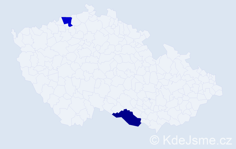 Příjmení: 'Kotzová', počet výskytů 10 v celé ČR