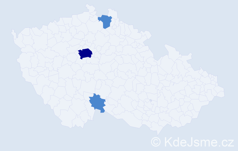 Příjmení: 'Spinetti', počet výskytů 5 v celé ČR