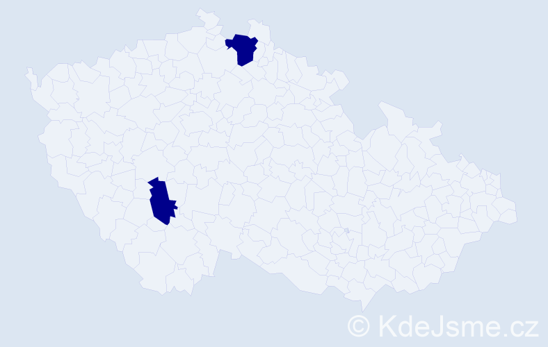 Příjmení: 'Roussel', počet výskytů 2 v celé ČR