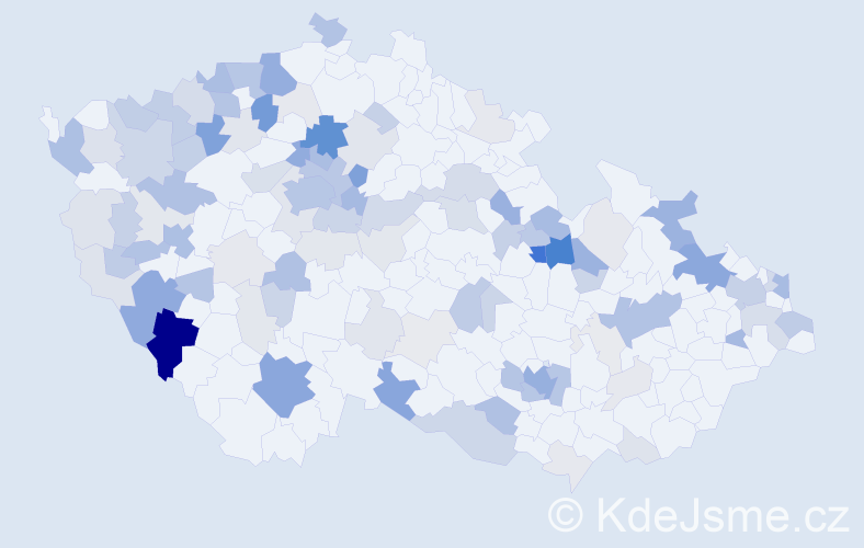 Příjmení: 'Lerchová', počet výskytů 383 v celé ČR