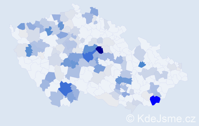 Příjmení: 'Hniličková', počet výskytů 507 v celé ČR