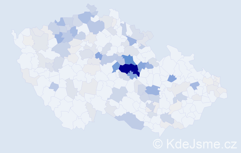 Příjmení: 'Meduna', počet výskytů 579 v celé ČR