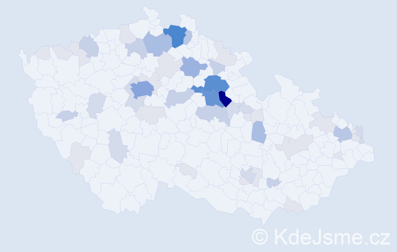 Příjmení: 'Machatá', počet výskytů 168 v celé ČR