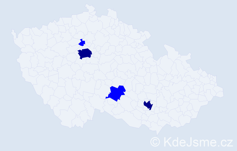 Příjmení: 'Puls', počet výskytů 6 v celé ČR
