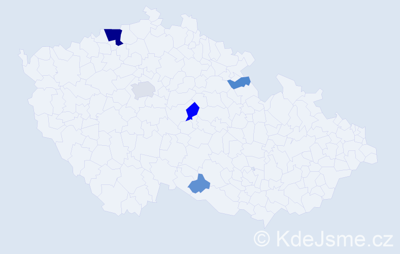 Příjmení: 'Kvasňa', počet výskytů 16 v celé ČR