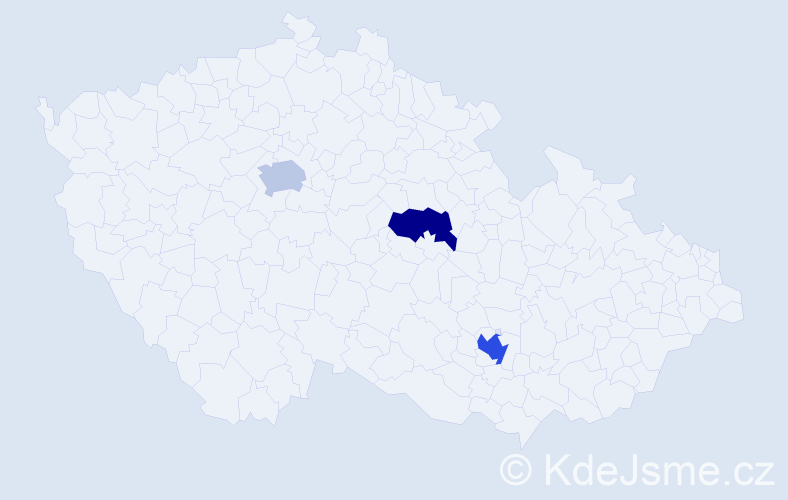 Příjmení: 'Lippay', počet výskytů 4 v celé ČR