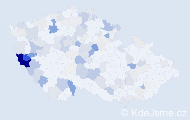 Příjmení: 'Forstová', počet výskytů 421 v celé ČR