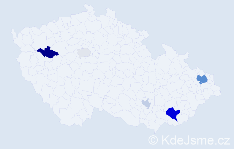 Příjmení: 'Soško', počet výskytů 10 v celé ČR