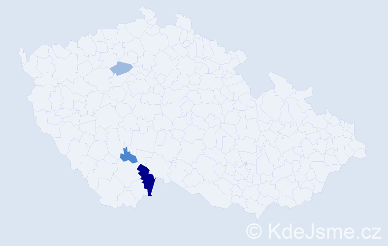 Příjmení: 'Tomasková', počet výskytů 7 v celé ČR